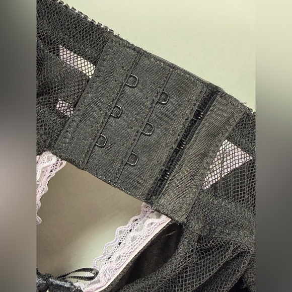 NWT TORRID Black Sheer Mesh Lace Trim Padded Babydoll Lingerie Boudoir Size 2X - Picture 8 of 11